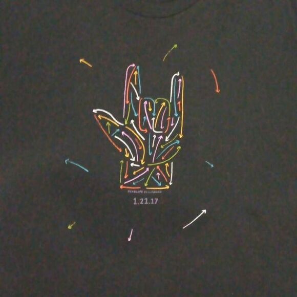 I love you, sign language Tee. - Picture 1 of 4